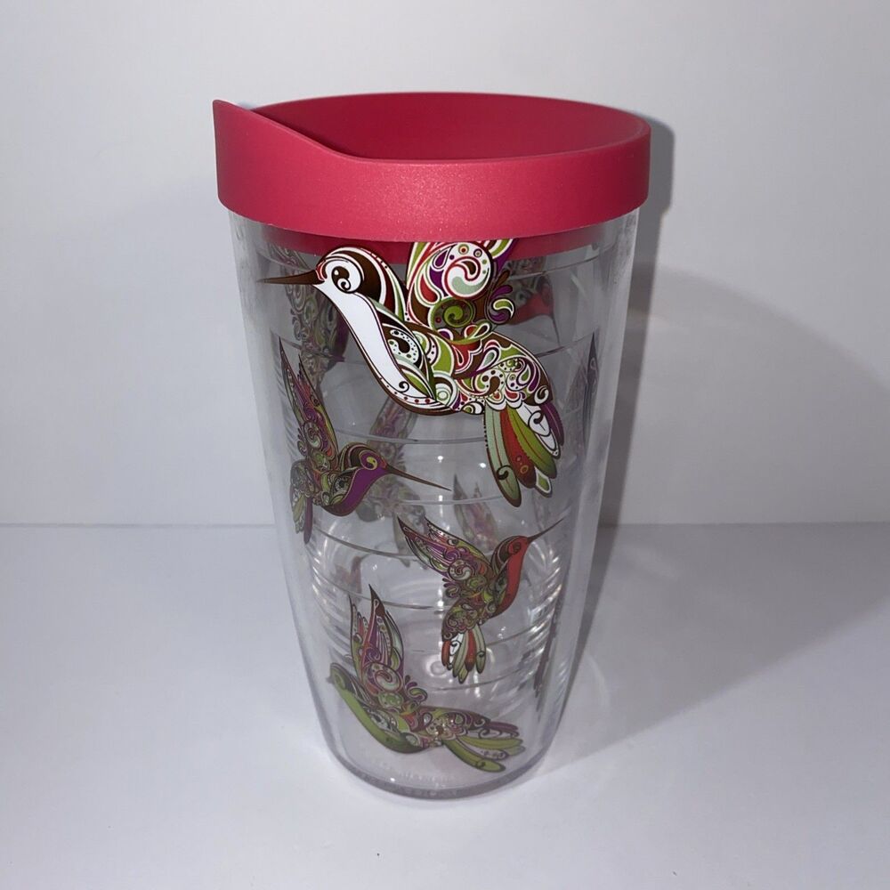 Tervis Hummingbirds Made in USA Double 16 Ounces, Colorful